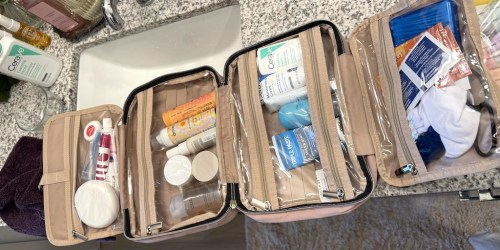 Hanging Toiletry & Makeup Travel Bags from $9.99 on Amazon | Over 50K 5-Star Ratings