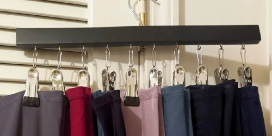 Leggings Organizer 2-Pack Just $10.39 on Amazon | Holds 10 Pairs!