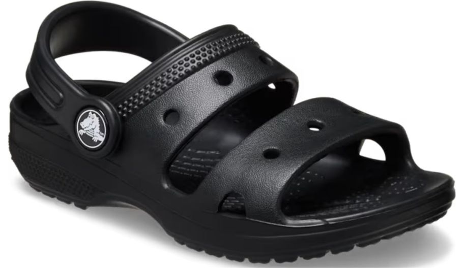 a kids black eva sandal