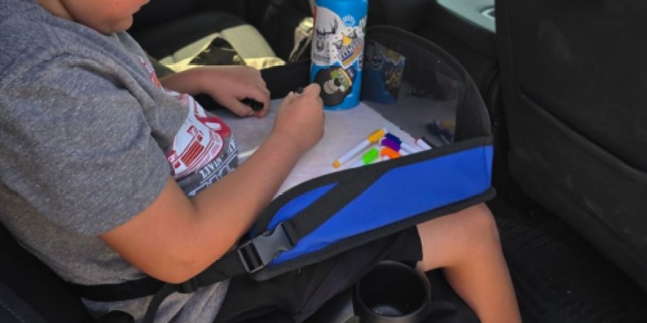 50% Off Kids Travel Trays on Amazon | Has Dry-Erase Drawing Surface!