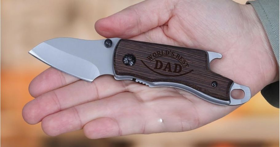 Engraved Folding Knife Only $2.99 on Amazon | Father’s Day Gift Idea!