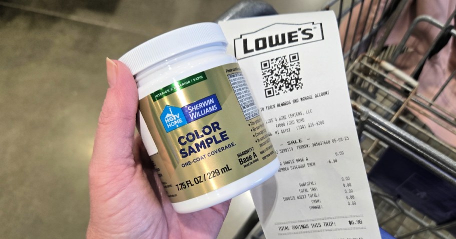 Lowe’s Rewards Member Deals End TONIGHT | FREE Paint Sample + Exclusive Savings