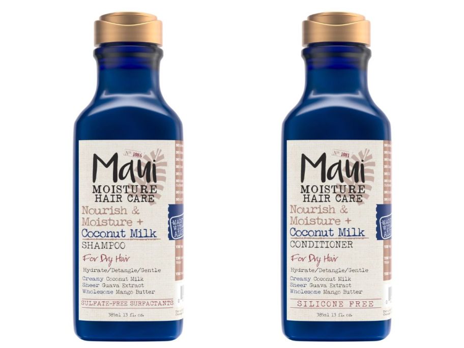 Maui Moisture Nourish & Moisture + Coconut Milk Shampoo and conditioner stock images