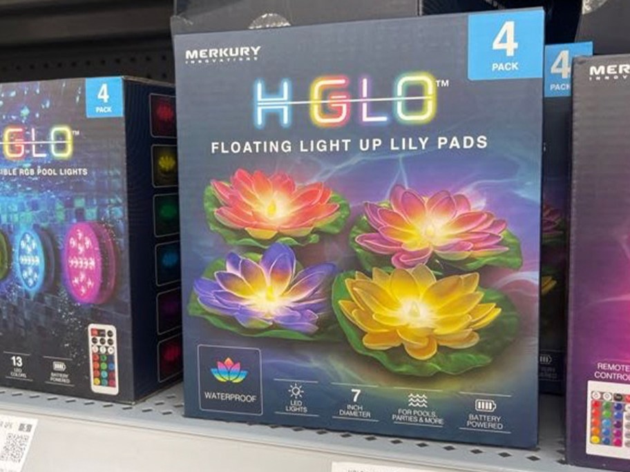 hglo lily pads box on shelf