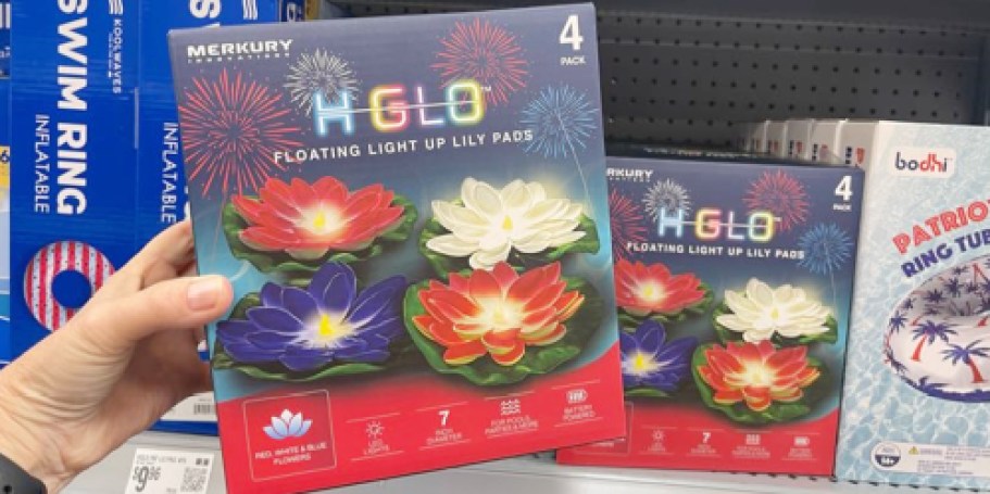 Floating Lily Pad Pool Lights 4-Pack Only $9.96 on Walmart.online