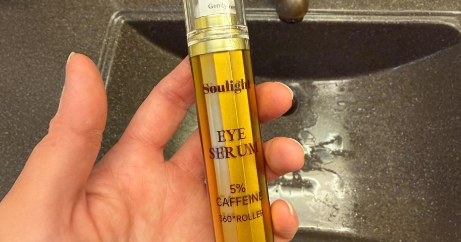 Caffeine Eye Serum Roller Just $4.99 on Amazon | Rejuvenates & De-Puffs