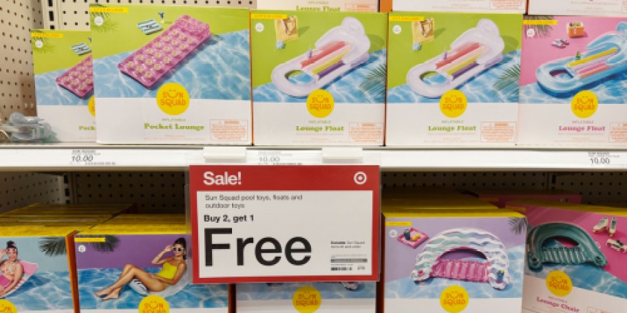 Buy 2, Get 1 FREE Sun Squad Pools Floats on Target.online – Today Only!