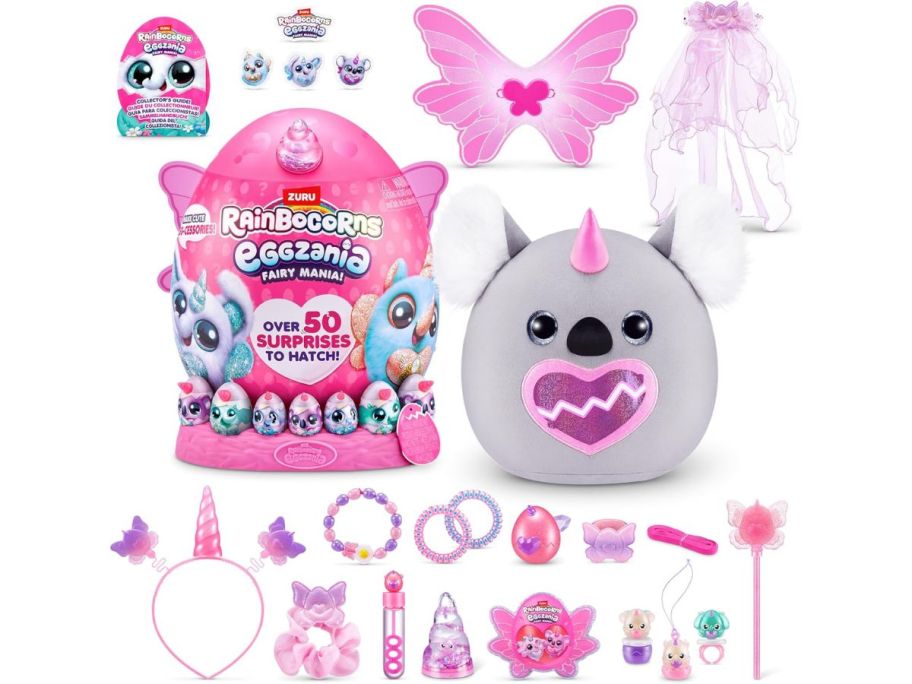 Rainbocorns Eggzania Fairy Mania Plush w/ 50+ Surprises stock image