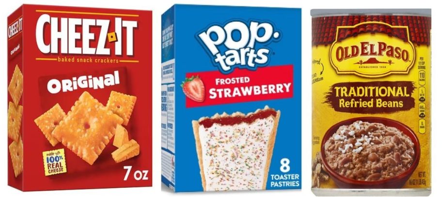 walgreens grocery items on white background